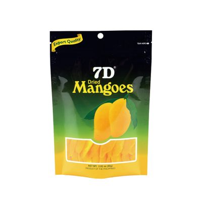 7D Dried Mangoes 80g (2.82 oz) Each Export Quality Mango Slices, Sweet & Chewy Tropical Fruit Snack [3 Pack]