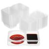 BEBEMOKO 20 Pcs Double Compartment Disposable Plastic Condiment Containers with Lids, Portion Cups for Sauce, Salad Dressing, and Seasoning, Food Prep Containers for Takeout and Meal Prep view 1