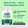 (3 Pack) Blood Restore Capsules - Official BloodRestore Support Supplement Balance Pills - Maximum Strength, Daily Premium Natural Multivitamin for Overall Health & Wellness, 180 Capsules for 3 Months view 4