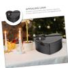 GARIOUANS Heart Shaped Box Medium 270x210x105mm Black Paper Wrapping Box for Valentine's Day Chocolates Flowers Packaging and Creative Birthday Present view 4