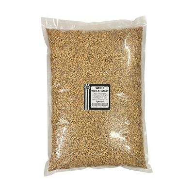 White Wheat Malt 1 lb Grain for Home Brewing Beer or Distilling Whiskey
