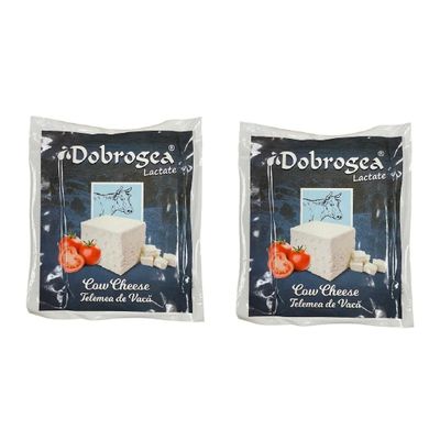 DobrogeaLactate Telemea Sheep/Goat/Cow Feta Cheese 400g (2Pack(800g), Cow)