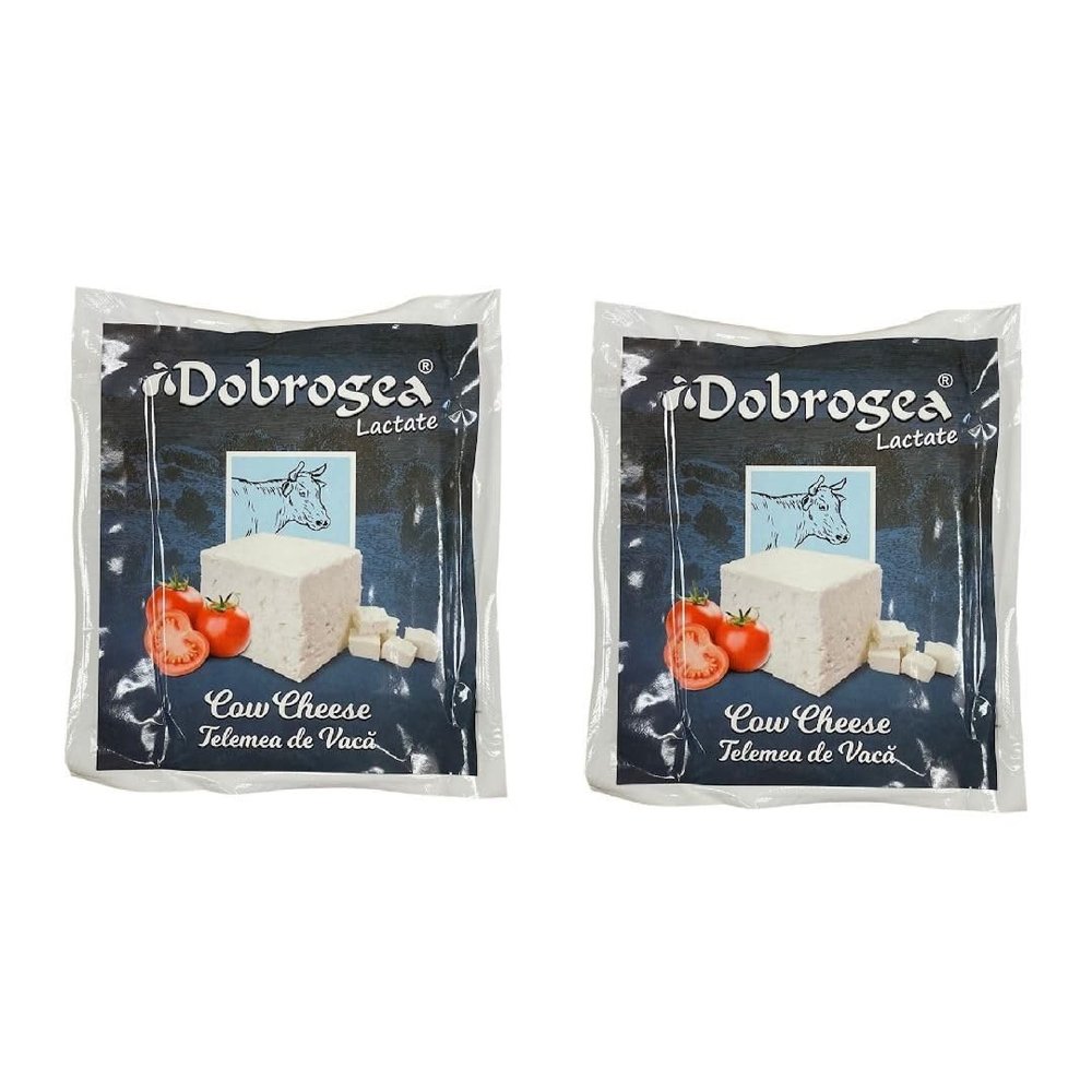 DobrogeaLactate Telemea Sheep/Goat/Cow Feta Cheese 400g (2Pack(800g), Cow)