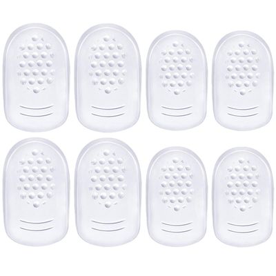 FOMIYES Gel Heel Pads for High Heels 4 Pairs Adhesive Non-Skid Gel Shoe Inserts for Women Cushioning and Shock Absorption