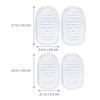 FOMIYES Gel Heel Pads for High Heels 4 Pairs Adhesive Non-Skid Gel Shoe Inserts for Women Cushioning and Shock Absorption view 2