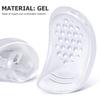 FOMIYES Gel Heel Pads for High Heels 4 Pairs Adhesive Non-Skid Gel Shoe Inserts for Women Cushioning and Shock Absorption view 4