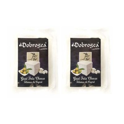 DobrogeaLactate Telemea Sheep/Goat/Cow Feta Cheese 400g (2Pack(800g), Goat)