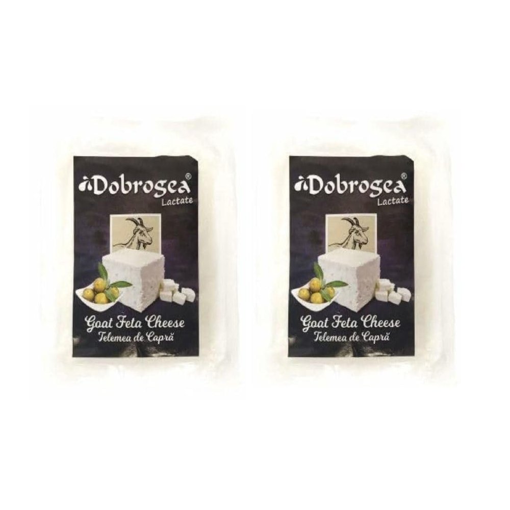 DobrogeaLactate Telemea Sheep/Goat/Cow Feta Cheese 400g (2Pack(800g), Goat)