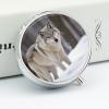 Wolf in The Snow Pill Box 3 Compartment Small Pill Case Travel Round Pill Box Portable for Pocket Or Purse Pill Organizer Pill Container Holder to Hold Vitamins view 4