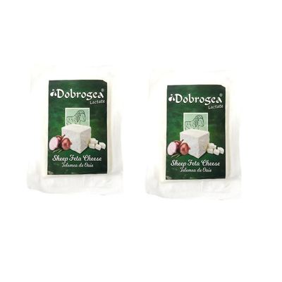 DobrogeaLactate Telemea Sheep/Goat/Cow Feta Cheese 400g (2Pack(800g), Sheep)