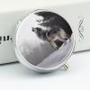 Howling Wolf Pill Box 3 Compartment Small Pill Case Travel Round Pill Box Portable for Pocket Or Purse Pill Organizer Pill Container Holder to Hold Vitamins view 4