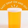 Princeton Plastic Containers Snap Cap Plastic Pill Bottles - Easy Open Snap Cap - Pill Container Prescription Vial (Green, 8 DRAM 500 ct.) view 2