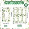 100 Pcs Greenery Paper Napkins Eucalyptus Paper Napkins Disposable Hand Towels for Bathroom Green Papers Guest Towels Decorative Dinner Napkins for Bridal Baby Shower Wedding Birthday Spring Party view 2