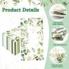 100 Pcs Greenery Paper Napkins Eucalyptus Paper Napkins Disposable Hand Towels for Bathroom Green Papers Guest Towels Decorative Dinner Napkins for Bridal Baby Shower Wedding Birthday Spring Party view 4