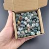 1,000 Carats Moss Agate Handpicked Tumbled Stones Crystals Chips Bulk Pocket Stones for Healing, Reiki, Meditation, Witchcraft and Home Decorations (Moss Agate) view 1