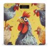 Art Chicken Painting Bathroom Scale Weight Scale for Body Weight,Highly Accurate Digital Weighing Machine Clear LED Display Digital Bathroom Body Scale 400lb/182kg view 1
