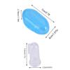 Gucagle Baby Finger Toothbrush Infant Silicone Toothbrush Tongue Brush Oral Cleaning Tool Soft for Newborns Toddlers Kids 3 Pack with Travel Case Rose Red Blue Transparent view 3