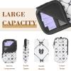 2 Pack Portable Tampon Holder Zippered Pouch with Snap Hook, Waterproof Travel-Friendly Discreet Period Bag, Feminine Products Organizer for Women Purse (Bow) view 4