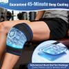 2 Packs 45-Minute Knee Ice Pack Wrap with Advanced Ice Grid Gel, Long-Lasting Cold Pack for Knees, Calves & Elbows, Flexible & Reusable Gel Ice Pack for Post-Workout Recovery, Joint Discomfort view 2