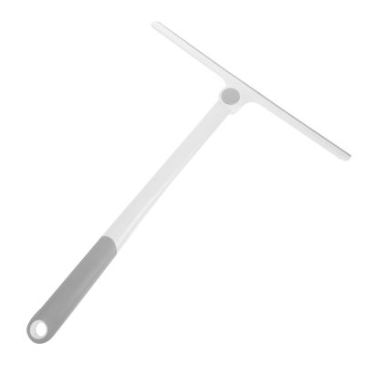 BELLIFFY Glass Squeegee for Shower Door and Car Windshield, 360 Rotating Mini T-Handle, Gray, Water Removal Window Cleaner for Bathroom, Tile, and Home Use