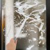 BELLIFFY Glass Squeegee for Shower Door and Car Windshield, 360 Rotating Mini T-Handle, Gray, Water Removal Window Cleaner for Bathroom, Tile, and Home Use view 3