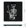 Abstract X-ray Skull Skeleton Playing Guitar Bathroom Scale Weight Scale for Body Weight,Highly Accurate Digital Weighing Machine Clear LED Display Digital Bathroom Body Scale 400lb/182kg view 2