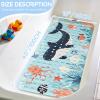 Kids Bathtub Mat, Non Slip Cartoon Bath Mat for Kids and Toddlers, Blue Whale Anti Slip Bathtub Safety Mat with Strong Suction Cups, Soft in-Tub Bath Mat for Children view 2