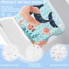 Kids Bathtub Mat, Non Slip Cartoon Bath Mat for Kids and Toddlers, Blue Whale Anti Slip Bathtub Safety Mat with Strong Suction Cups, Soft in-Tub Bath Mat for Children view 3