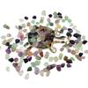 1,000 Carats Rainbow Fluorite Handpicked Tumbled Stones Crystals Chips Bulk Pocket Stones for Healing, Reiki, Meditation, Witchcraft and Home Decorations (Rainbow Fluorite) view 3