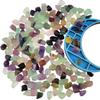 1,000 Carats Rainbow Fluorite Handpicked Tumbled Stones Crystals Chips Bulk Pocket Stones for Healing, Reiki, Meditation, Witchcraft and Home Decorations (Rainbow Fluorite) view 4