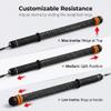 Adjustable Ropeless Battle Ropes Trainer, Cordless Battle Ropes for Home Gym with Poster, Workout Exercise Rope for Strength Building, HIIT and Low-Impact Aerobic Training for Men & Women (Pink) view 2