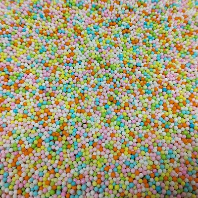 Pastel Sprinkles for Cake Decorating, Edible 2mm Pearls Sprinkle Cake Decorating for Baking Cookies Cupcake Dessert Decorating Holiday Supplies 110g/3.88oz