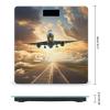 Airplane Bathroom Scale Weight Scale for Body Weight,Highly Accurate Digital Weighing Machine Clear LED Display Digital Bathroom Body Scale 400lb/182kg view 2
