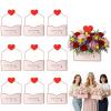 10pcs Valentine Envelope Boxes,Valentine's Day Floral Envelope Boxes Empty Paper Flower Bouquet Envelopes Paper Box,Florist Flower Bags for Arrangements Gift Packaging Birthday Wedding Party (Red) view 1