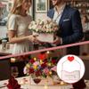 10pcs Valentine Envelope Boxes,Valentine's Day Floral Envelope Boxes Empty Paper Flower Bouquet Envelopes Paper Box,Florist Flower Bags for Arrangements Gift Packaging Birthday Wedding Party (Red) view 3