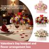 10pcs Valentine Envelope Boxes,Valentine's Day Floral Envelope Boxes Empty Paper Flower Bouquet Envelopes Paper Box,Florist Flower Bags for Arrangements Gift Packaging Birthday Wedding Party (Red) view 4