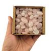 1,000 Carats Rose Quartz Handpicked Tumbled Stones Crystals Chips Bulk Pocket Stones for Healing, Reiki, Meditation, Witchcraft and Home Decorations (Rose Quartz) view 1