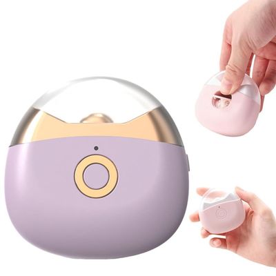 Electric Nail Clippers, 2026 Upgraded Automatic Nail Trimmer, Portable Nail Clipper with LED Light for Home Travel, Safe Nail Cutter for Baby Seniors (Purple)