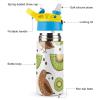 ZEYARUIBO Kiwi Birds Kiwi Fruit Slices Convenient to Carry Large Capacity Pop-up Water Cup Blue-Kiwi Birds Kiwi Fruit Slices view 3