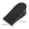 VICASKY Invisible Air- Height Increase Shoe Insoles 4pcs Black Half Pads 3/5cm Heel Lift Inserts for Men and Women Shoe Heel Boosters view 2