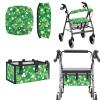 Yreiwoby Universal Rollator Walker Seat and Backrest Covers with Basket 3Pcs Set St. Patrick's Day Walker Bag for Seniors Washable Accessories Decorations view 1