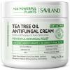 SAVILAND Antifungal Cream 120g Extra Strength: Max 25% Undecylenic Acid Fungal Cream for Skin Athletes Foot Jock Itch Ringworm Foot Fungus Treatment Natural Skin Relief with Tea Tree & Oregano Oil view 1