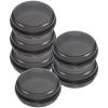 Healvian Portable Pill Organizer 6pcs Set, Black Small Plastic Daily Medication Holder with 3-Compartment Design for Travel and Personal Use view 1