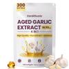 4-in-1 Aged Garlic Extract 10,113mg | Zinc, Magnesium & B12 | 300 Softgels | Odorless Garlic Supplements | Antioxidant Support, Cognitive & Energy Support | 20:1 Concentrate | Non-GMO, Gluten-Free view 1