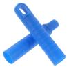 Homoyoyo Replacement Mop Handle Grips with End Caps 2pcs, Non-Slip Blue 25mm Diameter, Hanging Hole for Floor Cleaning and Dustpan Handles, Mop Rod Accessories for Household Use view 1