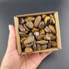 1,000 Carats Tiger's Eye Handpicked Tumbled Stones Crystals Chips Bulk Pocket Stones for Healing, Reiki, Meditation, Witchcraft and Home Decorations (Tiger's Eye) view 1