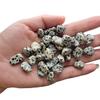1,000 Carats Dalmation Jasper Handpicked Tumbled Stones Crystals Chips 0.2''-0.5'' Bulk Pocket Stones for Healing, Reiki, Meditation, Witchcraft and Home Decorations (Dalmation Jasper) view 4