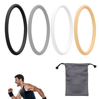 Lyreh 4pcs Patellar Tendon Support Straps, Silicone Patella Band Stabilizer with Storage Bag Elastic Patella Knee Brace for Men Women Running Basketball Soccer Hiking and Sports (Color 3)