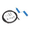 Pipe Cleaning Spiral for Electric Pipe Cleaning Machine, 3 m Length, 12 mm Diameter, High-Strength Steel Drain Cleaner with 6 Interchangeable Cutting Heads (Model A, B, C)(B) view 2