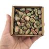 1,000 Carats Unakite Handpicked Tumbled Stones Crystals Chips Bulk Pocket Stones for Healing, Reiki, Meditation, Witchcraft and Home Decorations (Unakite) view 1